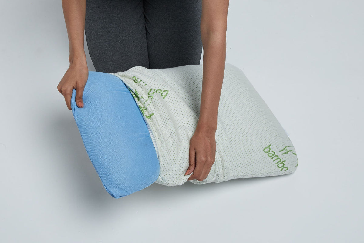 Memory foam gel pillow deals