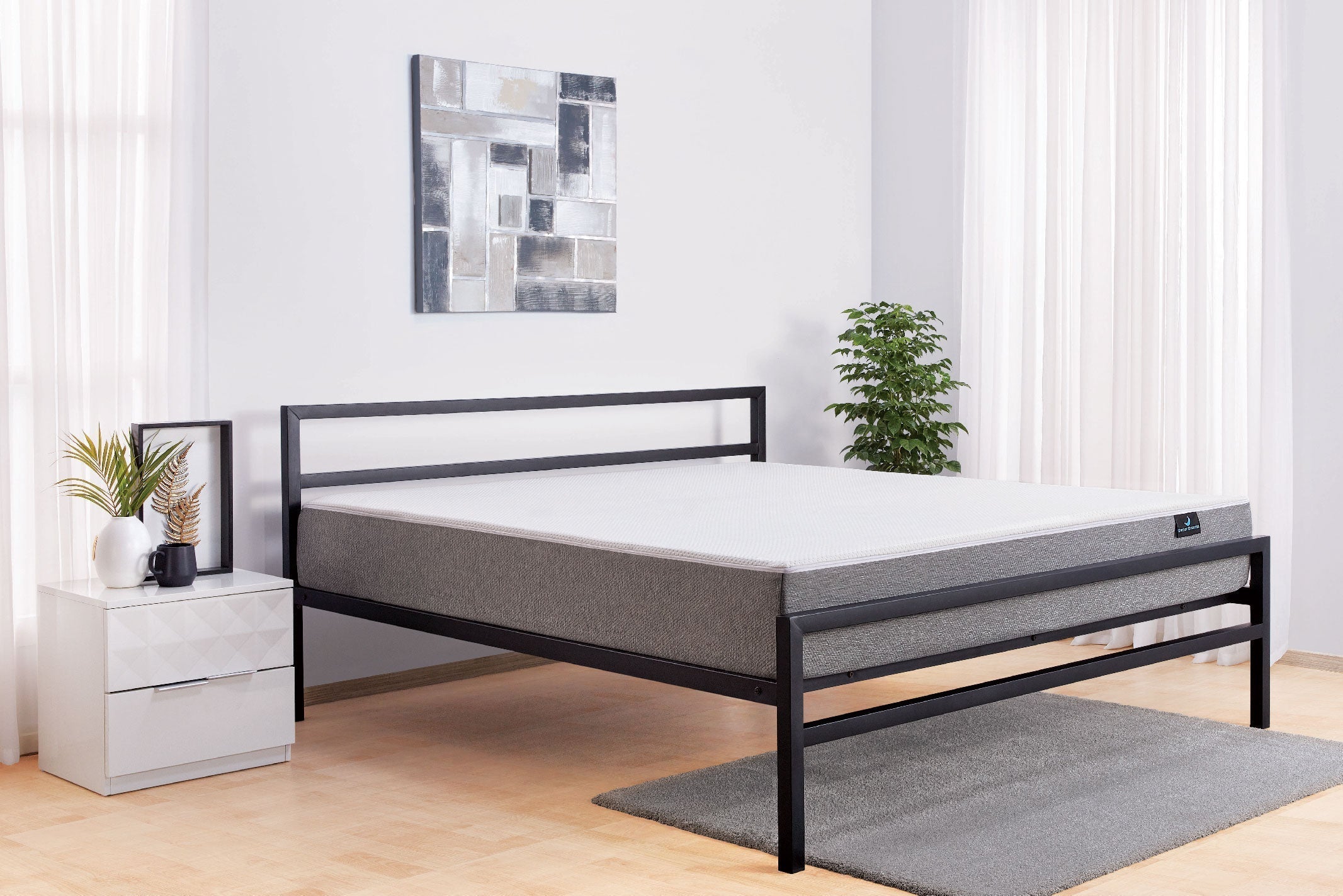 how to dress up metal bed frame How To Turn A Metal Bed Frame Into An Upholstered Bed