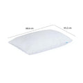 Iris Micro-Fibre Pillow - White (69 x 43 cm)
