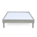 Velvette Upholstered Bed (Grey) + Lite Dual Comfort Mattress (King)