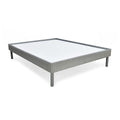 Velvette Upholstered Bed (Grey) + Lite Dual Comfort Mattress (King)