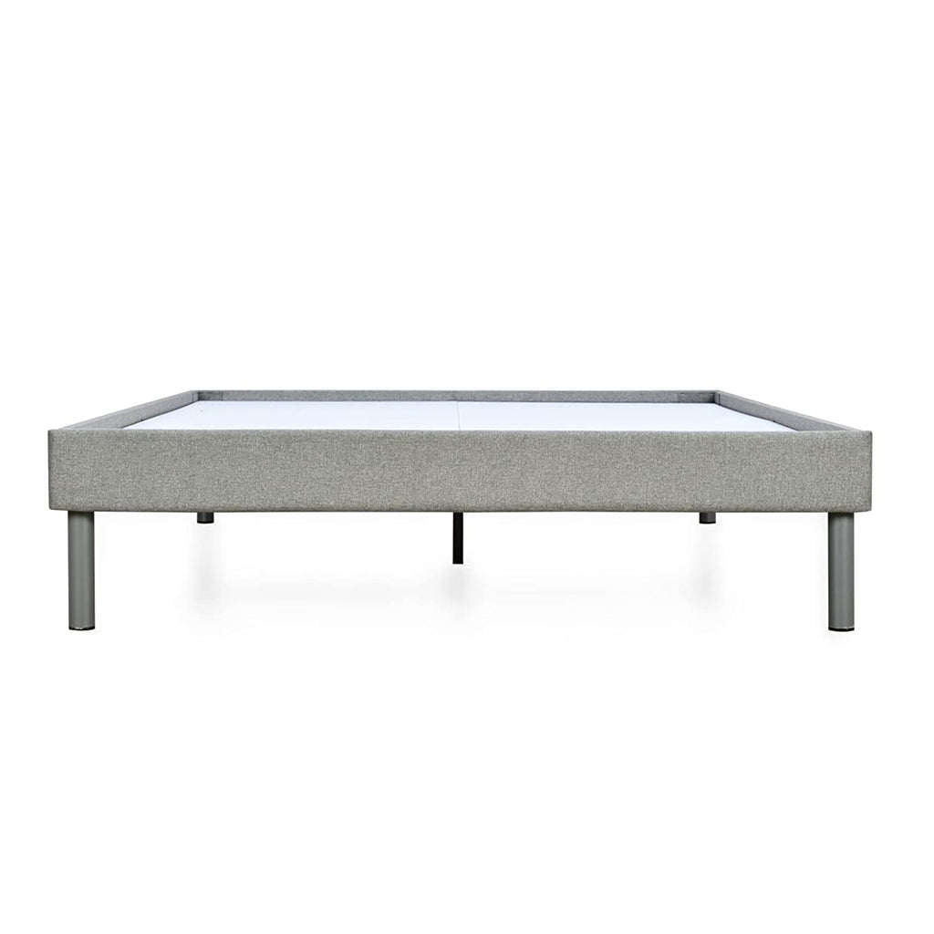 Velvette Upholstered Bed (Grey) + Lite Dual Comfort Mattress (King)