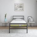 Striker Metal Bed (Black) + ECOAIR Latex Mattress (Single)