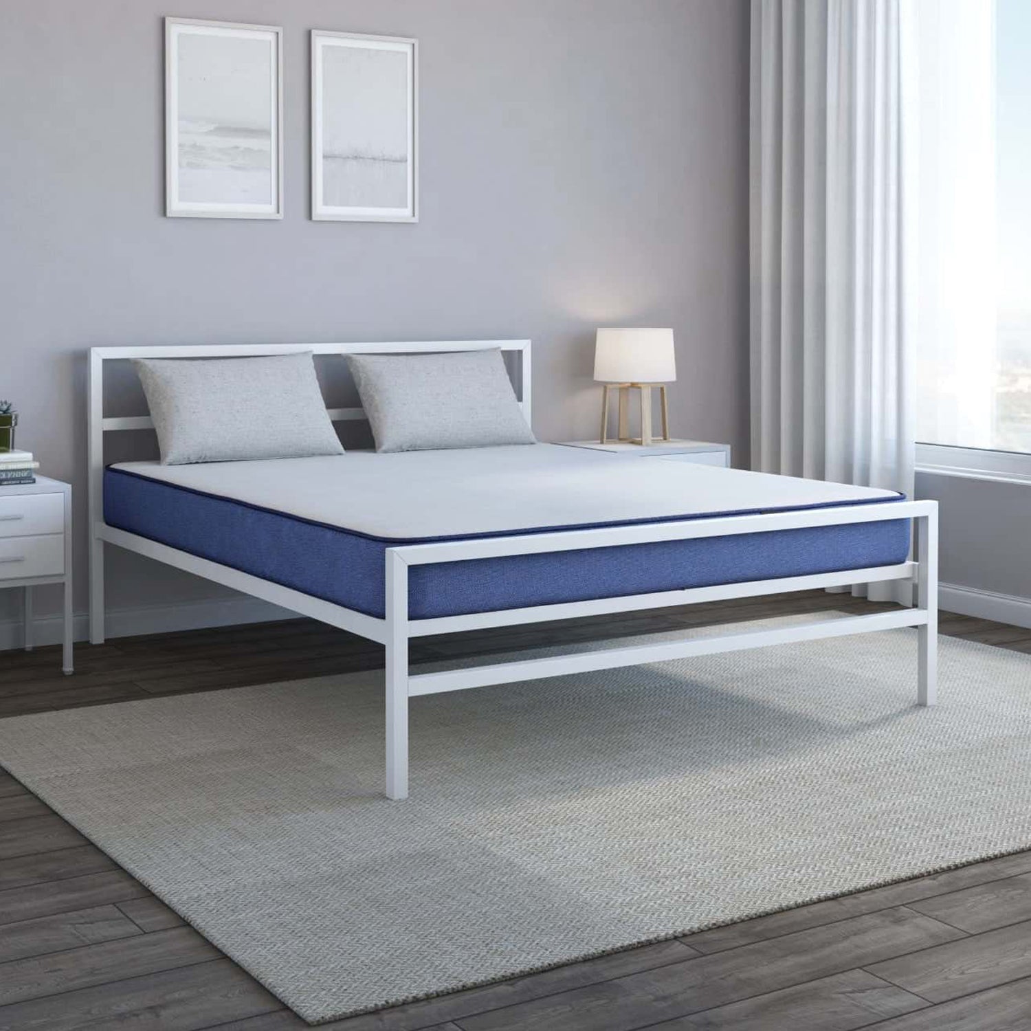Buy Quality Striker Metal Black Bed Online in India Best Price Nilkamal Sleep
