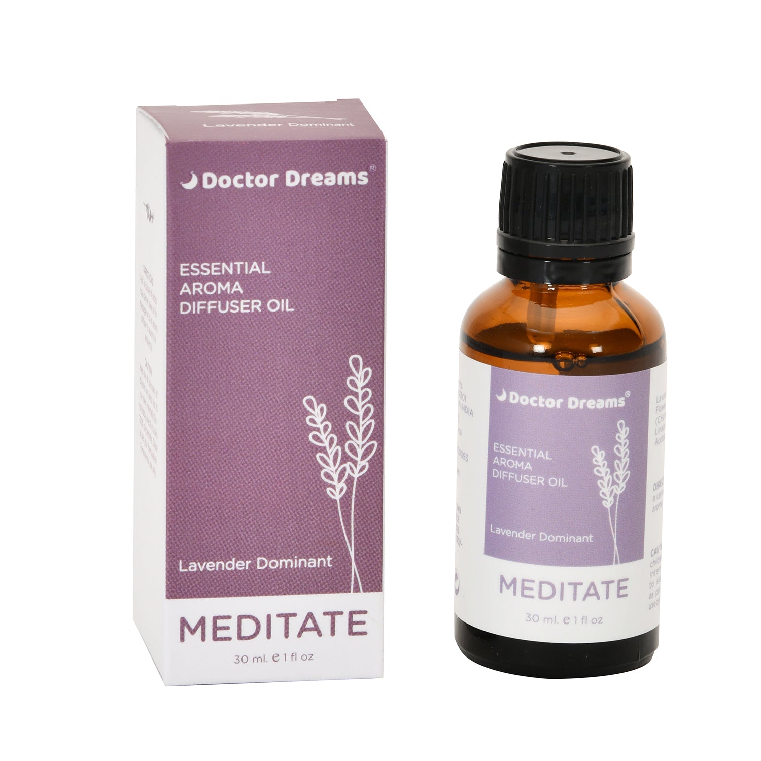 Lavender-Based Essential Aroma Oil (Meditate)