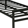 Striker Metal Bed Black Lite Dual single mattress closeup view