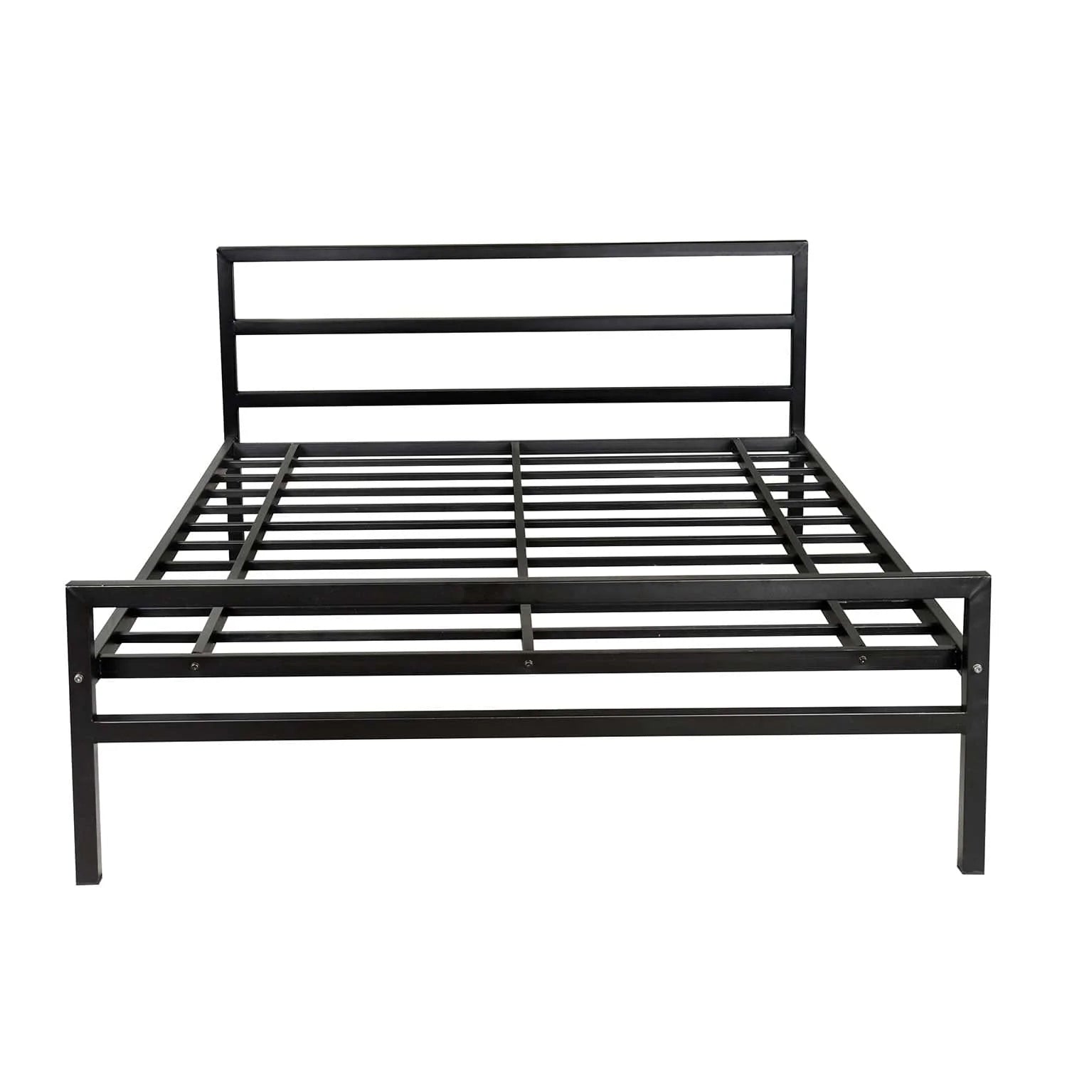 Striker Metal Bed Black Plus Mattress King bed image