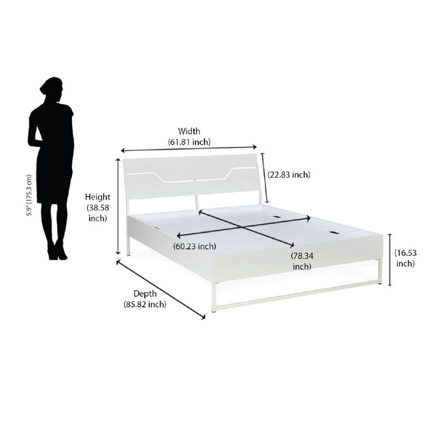 Grande grey bed size